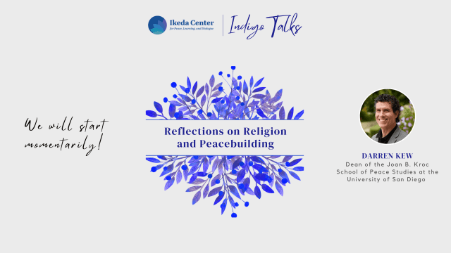 2025 Indigo Talk by Dr. Darren Kew