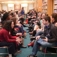 Icebreaker activity during the March 2019 Dialogue Nights on the loneliness epidemic