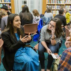 Participants engage in dialogue at the 2019 Ikeda Forum