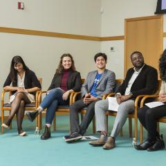 Youth presenters at the 2019 Ikeda Forum titled, Can Dialogue Save The World?