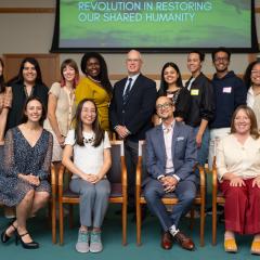 Panelists and youth at the 2025 Ikeda Forum