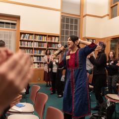 Sukriti Dabral singing at the 2026 Ikeda Forum