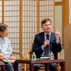 Sarah Wider and Jason Goulah at 2023 Ikeda Forum