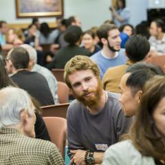 Participants engage in dialogue at the 2019 Ikeda Forum