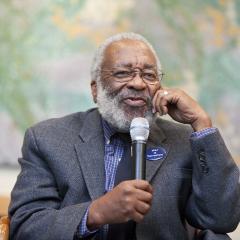 Dr. Vincent Harding speaking at the 2010 Ikeda Forum