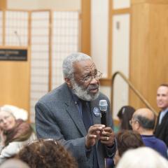 Vincent Harding speaking at the Ikeda Center in 2010