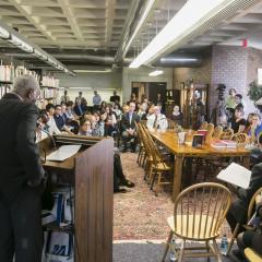 Winston Langley inducting Daisaku Ikeda