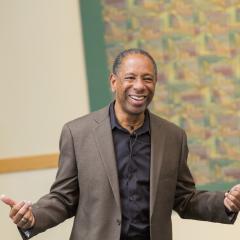 Dr. Ceasar McDowell speaking at the 2016 Ikeda Forum