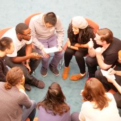 Group discussion during the October 2018 Dialogue Nights on creating hope