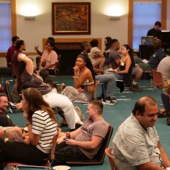 Speed-connecting at the July 2024 Dialogue Nights Lite