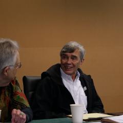 Candid shot of advisors at the 2025 Education Fellows Seminar