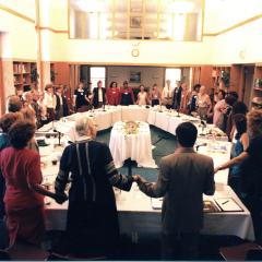 Whole group around table