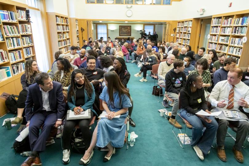 Attendees engaging in dialogue at the 2024 Ikeda Forum