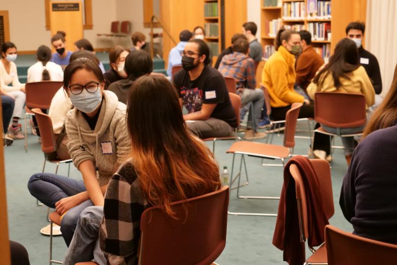 Breakout groups during the Feb 2023 Dialogue Nights on the greater self