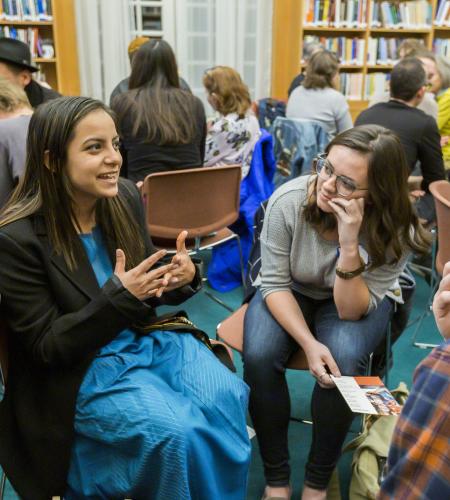 Participants engage in dialogue at the 2019 Ikeda Forum