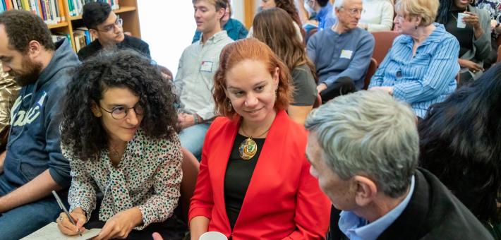 Giulia Pellizzato, Ashley Foster, and Jim Garrison at the 2023 Ikeda Forum