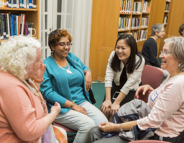 Participants engage in dialogue at the 2019 Ikeda Forum