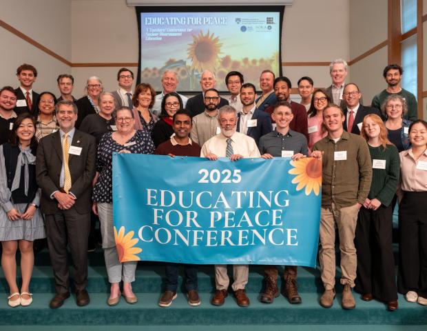 Group photo of the 2025 Educating for Peace Conference