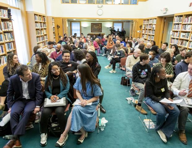 Attendees engaging in dialogue at the 2024 Ikeda Forum