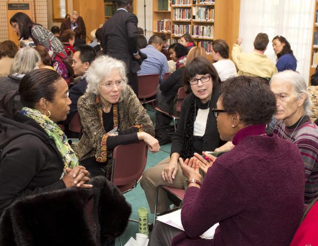 2012 Ikeda Forum participants engage in small group dialogue