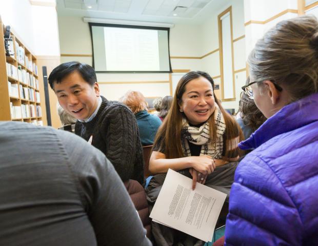 Participants engage in dialogue at the 2018 Ikeda Forum