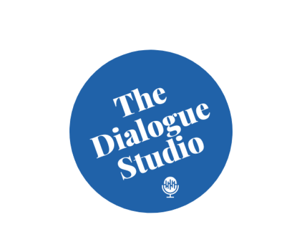 Reverse logo for Dialogue Studio