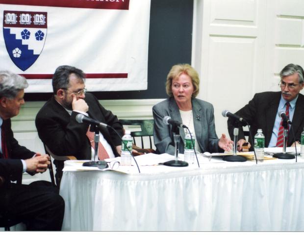 Panel at 2002 HGSE event on humanism and education