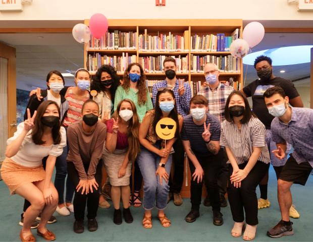 Ikeda Center Youth Committee group photo at the Ikeda Center in 2022