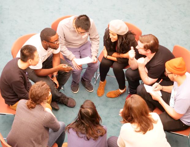 Group discussion during the October 2018 Dialogue Nights on creating hope