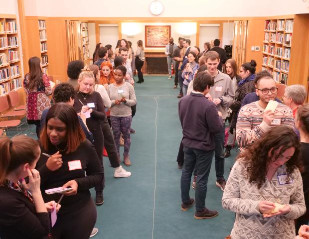 Icebreaker activity during the Jan 2019 Dialogue Nights on failing forward at the Ikeda Center