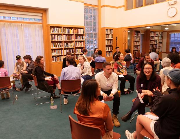 Breakout groups during the May 2023 Dialogue Nights