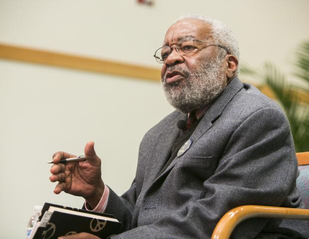 Vincent Harding speaking at the 2013 Ikeda Forum