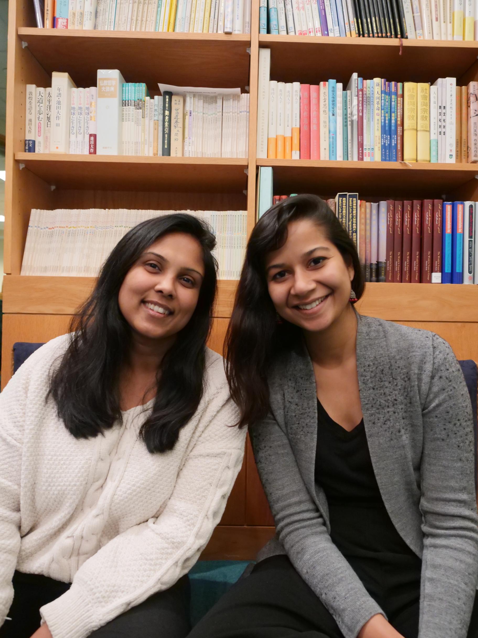 Former ICYC members Prachi Jain and Nandini Choudhury