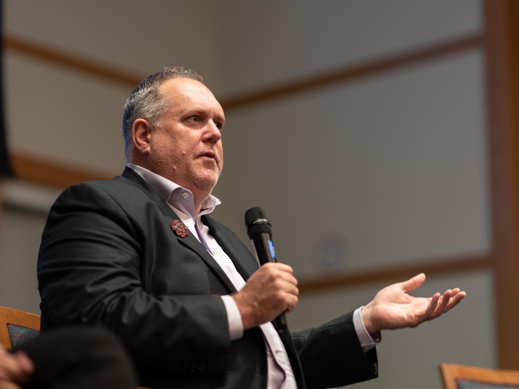 Dr. Tim McCarthy speaking at the 2026 Ikeda Forum