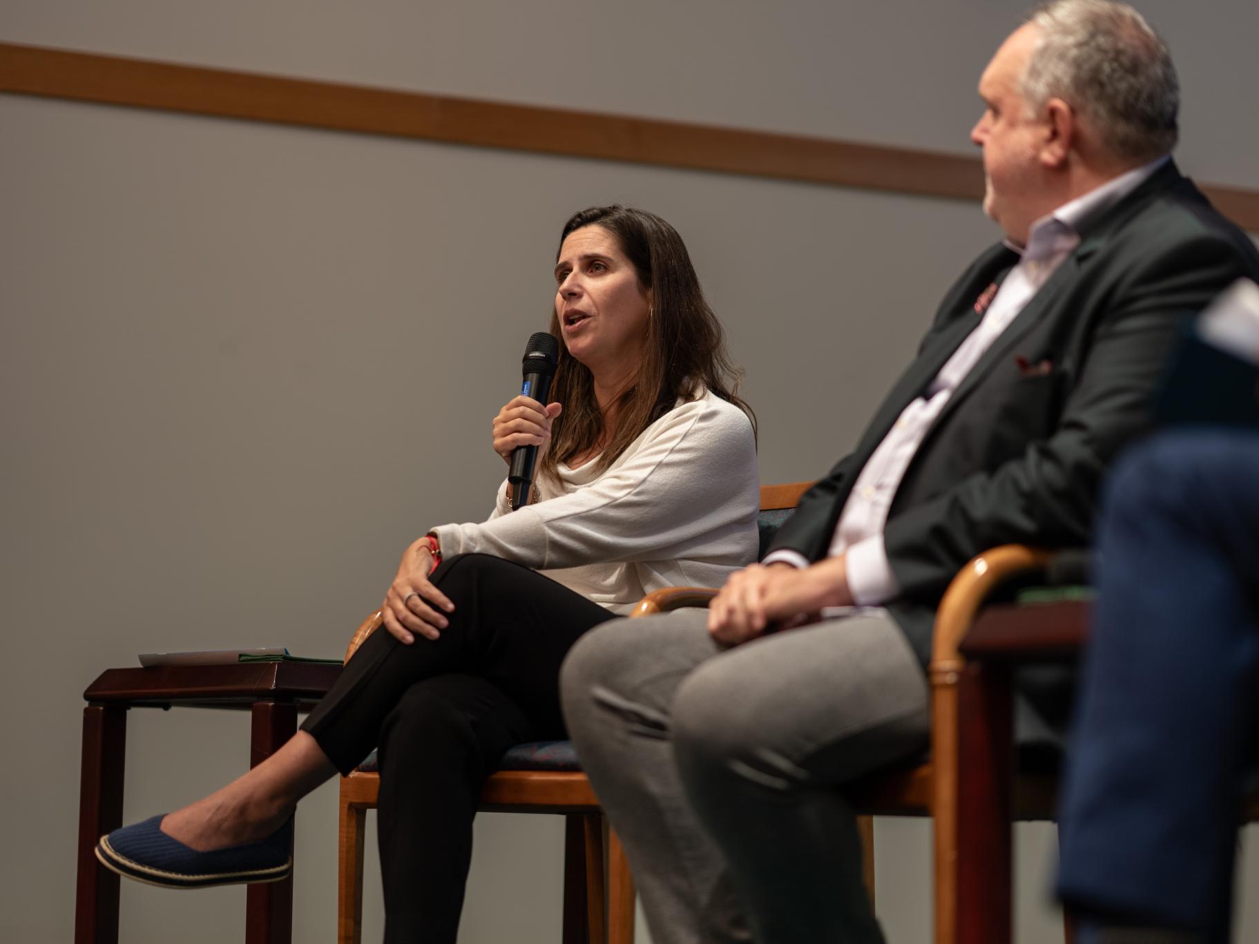 Dr. Gabrielle Oliveira speaking at the 2026 Ikeda Forum