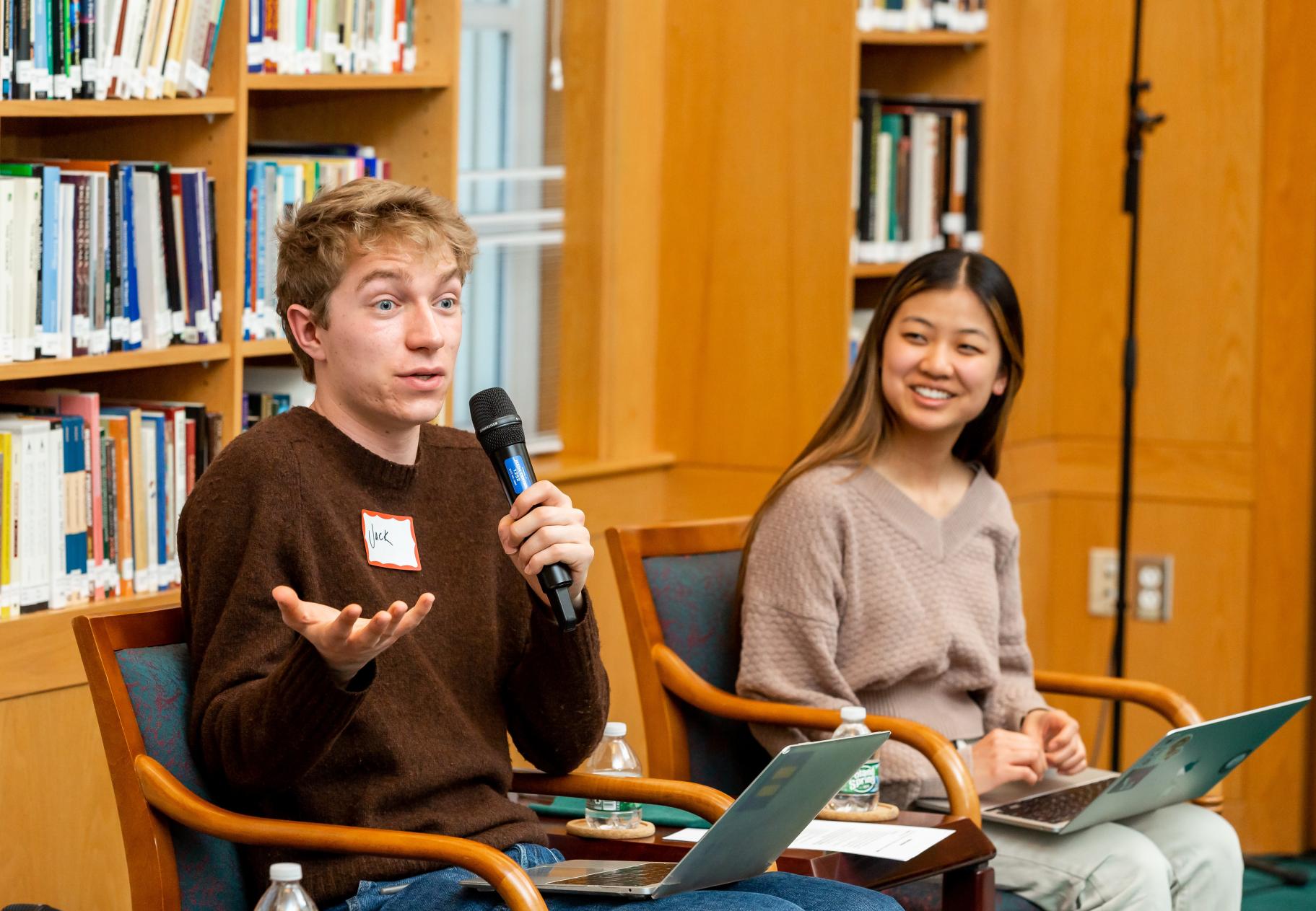 Jack Trapanick and Emma Lu share their reflections at the 2023 Voices of Hope Event