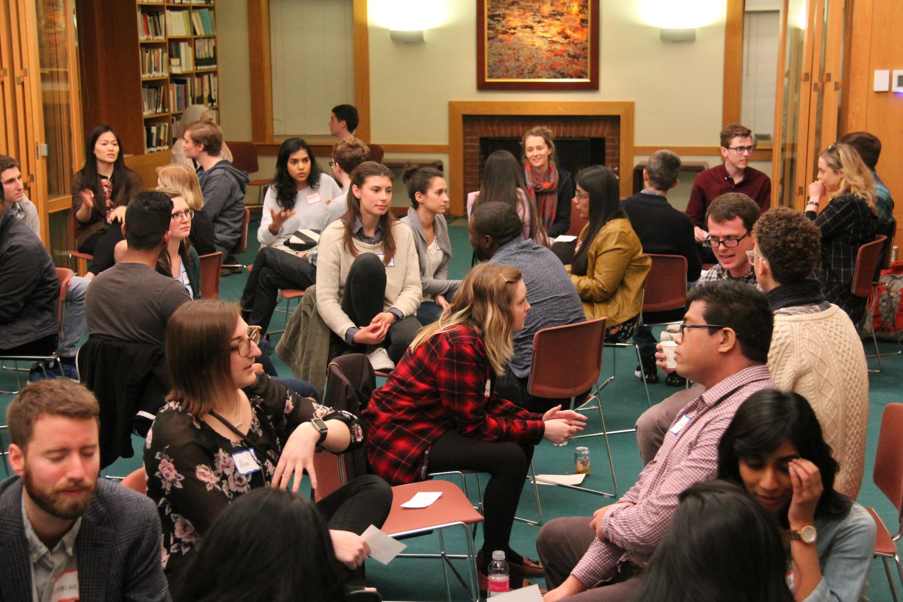 Breakout group during Dialogue Nights on the apathy epidemic 