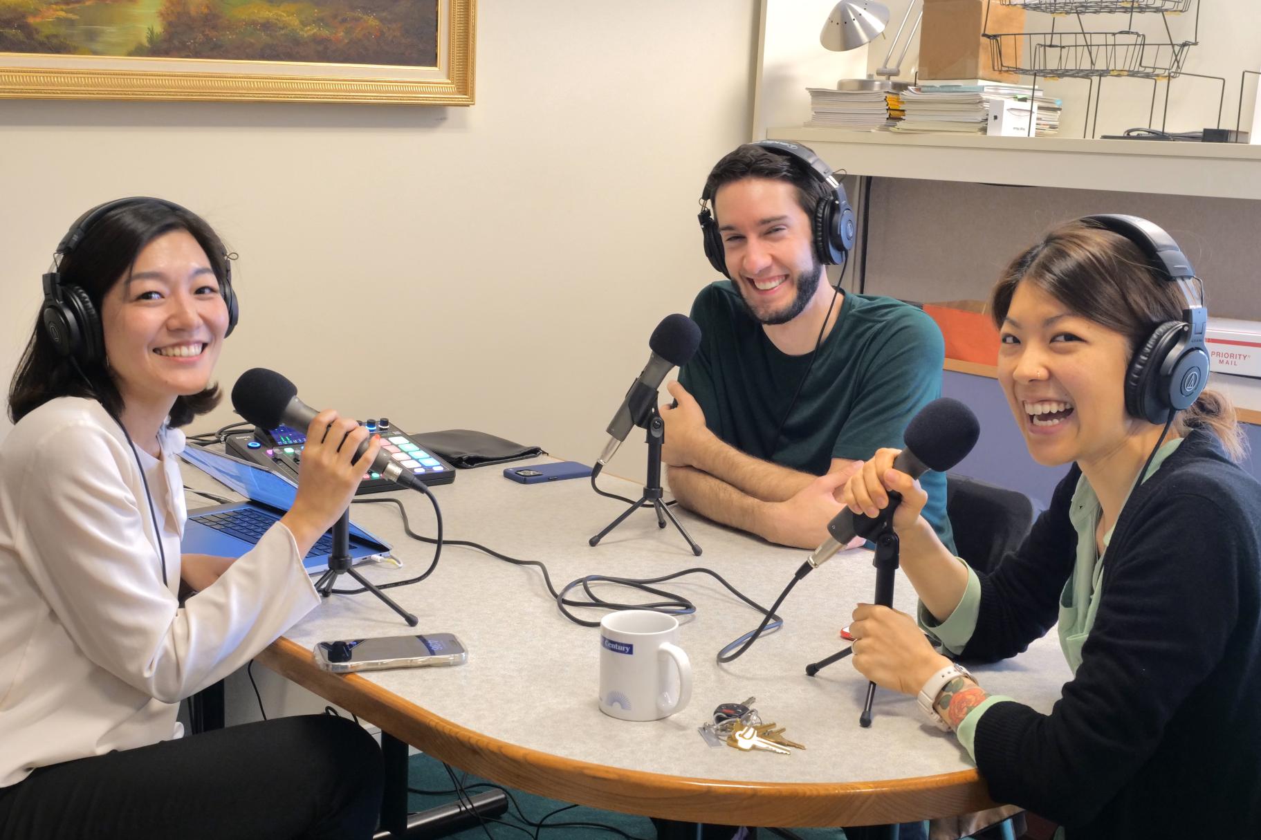 ICYC members Kip and Yuko in the Dialogue Studio