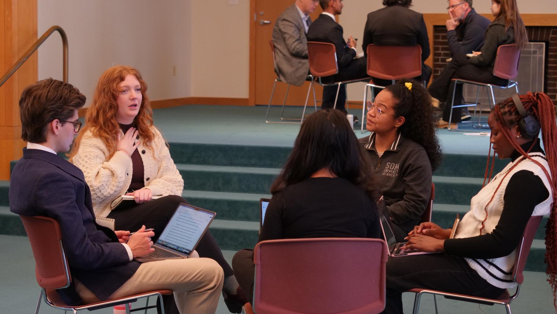 Breakout groups during the 2026 SUA LC at Ikeda Center 