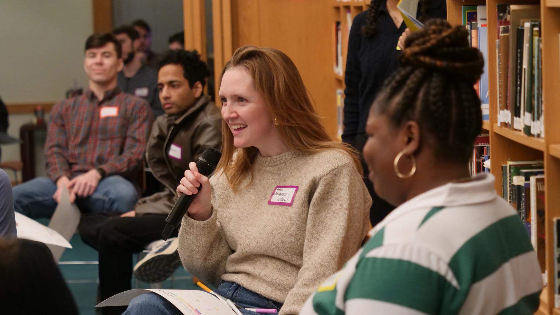 Open mic during the Jan 2026 Dialogue Nights