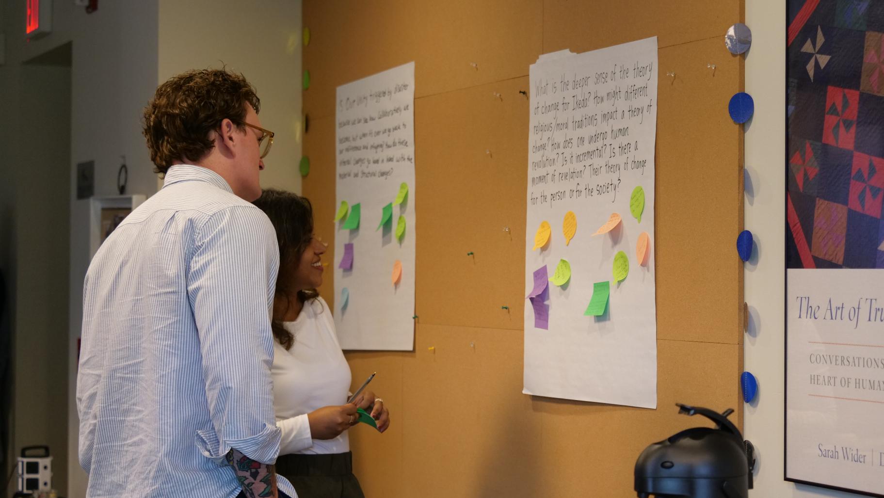 Gallery walk during the 2026 Global Citizens Seminar