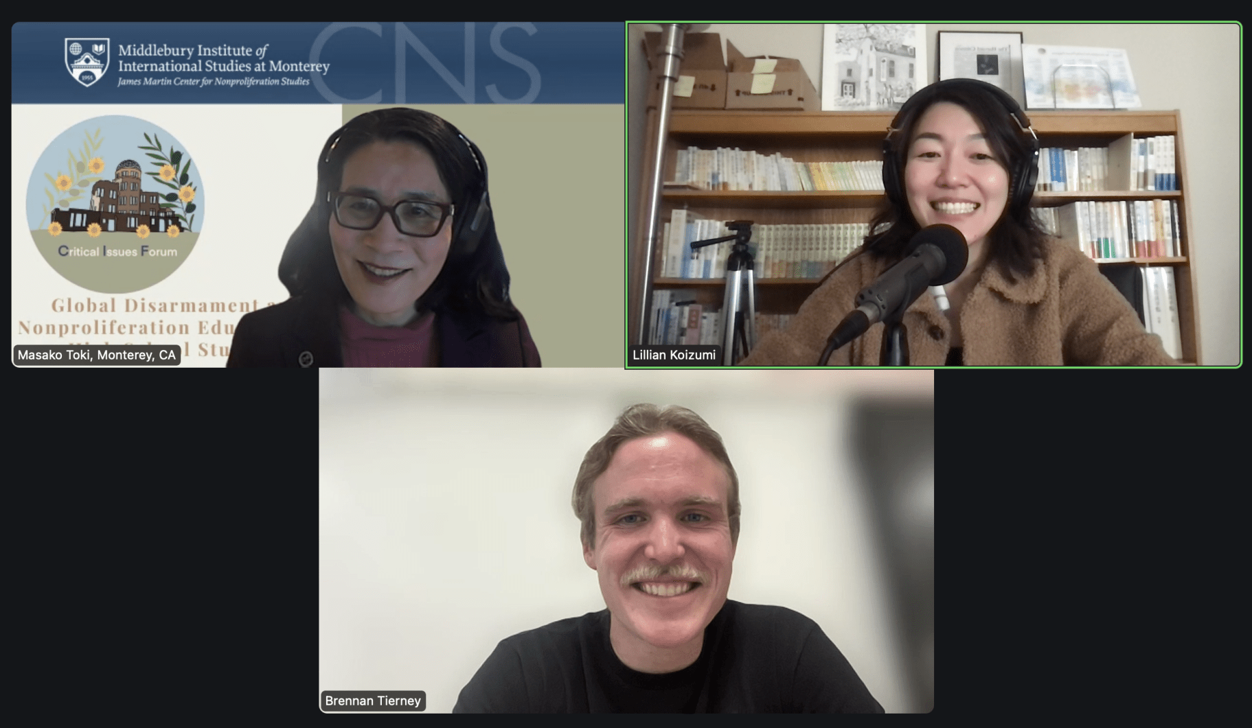Podcast episode with Brennan Tierney and Masako Toki